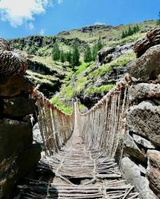Fotos Qeswachaka - Foto del puente colgante sin turistas